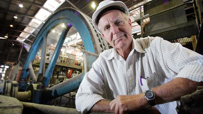 Bill Heck at the Rocky Point Sugar Mill, Woonggoolba