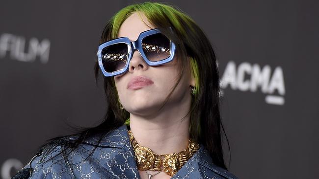 18-year-old Billie Eilish is an inspired choice from Bond HQ. Picture: AP