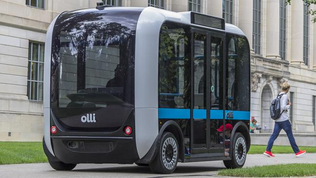 Olli, a new self-driving bus, will be trialled at Glenelg, taking up to 10 passengers per trip between Moseley Square and the Broadway Kiosk.