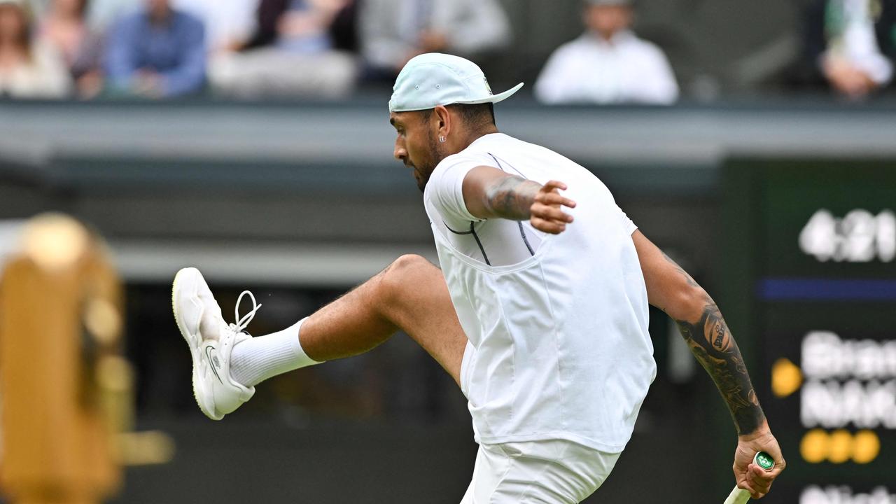 Ever the entertainer, Kyrgios is drawing the attention of tennis fans around the world. Picture: AFP