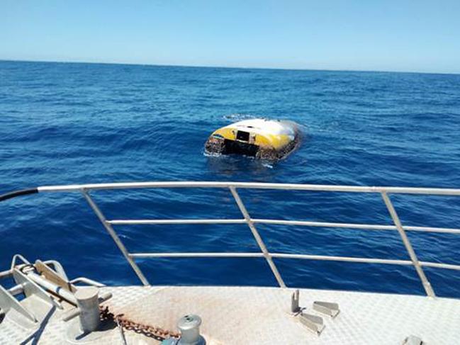 The hull of Wild Eyes, discovered off Kangaroo Island. 