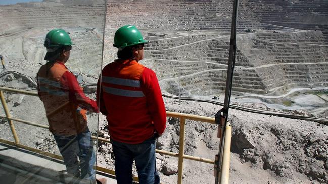 Analysts at Barclays are among those who expect BHP to become even more dependent on iron ore as it contends with issues at the Escondida copper mine in Chile. Picture: Reuters