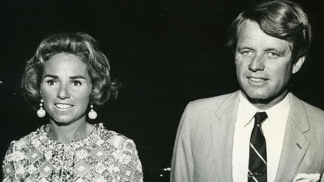 Ethel Kennedy with her husband, Robert Kennedy. She was always an active supporter of his political campaigns. Picture: Alamy/The Times