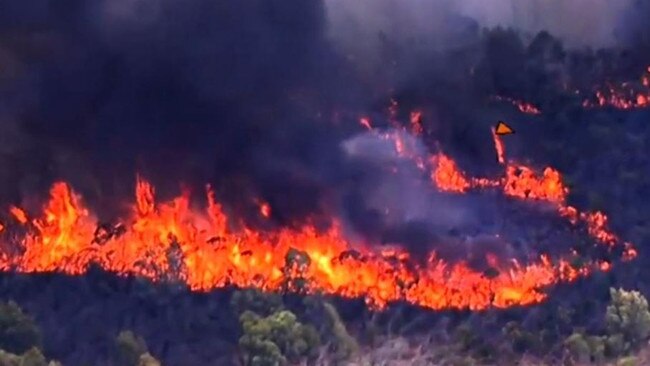 There are 60 fires burning across the state. Picture: QFES