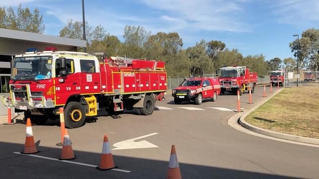 The Victorian Country Fire Service arrives at Singleton Military Area as a part of a Defence Assistance.