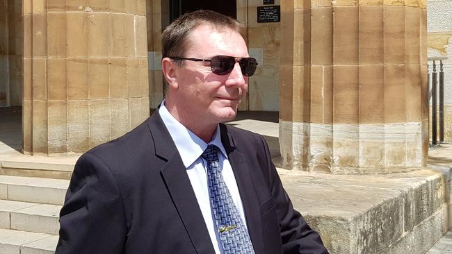 Ronald Alfred Maurer outside the Adelaide Magistrates Court. Picture: Sean Fewster.