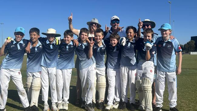 Jan Juc Bliston U13 Boys team win its Div 3 premiership. Picture: Jan Juc CC