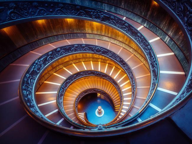 SUNDAY ESCAPE. PAUL EWART WISHLIST. SECRET WAYS TO SEE ICONIC ATTRACTIONS. Vatican City, Vatican - Oct 5, 2017: Bramante Staircase in Vatican Museums in the Vatican City , Rome , Italy . The double helix staircase is is the famous travel destination of The Vatican and Rome , Italy. Picture: iStock