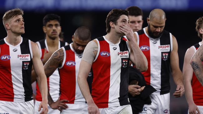 St Kilda players are on their last chance. Picture: Darrian Traynor/Getty Images