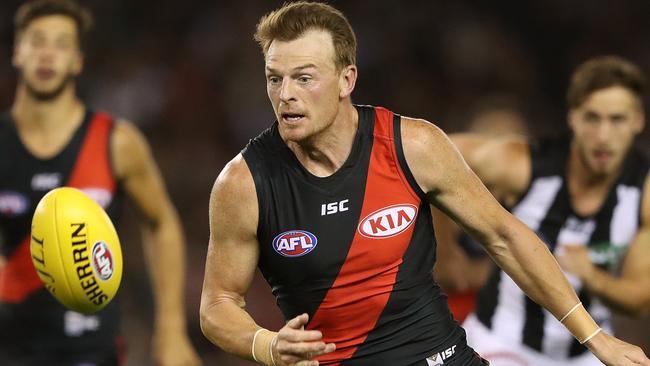 He’s now one of the Bombers’ best players. Picture: Getty Images