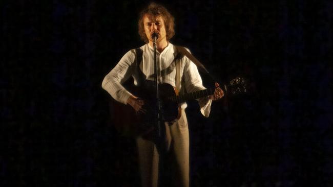 Irish singer-songwriter Damien Rice made a long awaited return to Sydney for a one-off concert at City Recital Hall. Picture: David Vagg