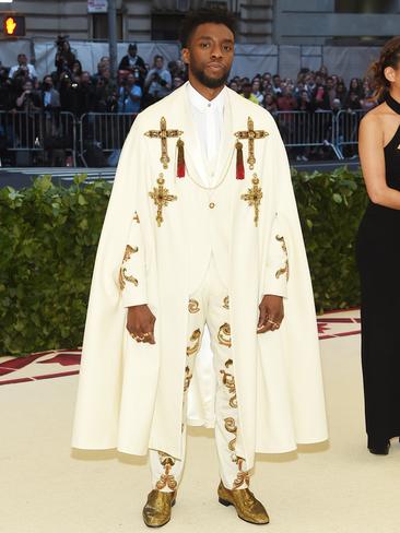 Chadwick Boseman attends the 2018 Met Gala in New York City. Picture: Getty