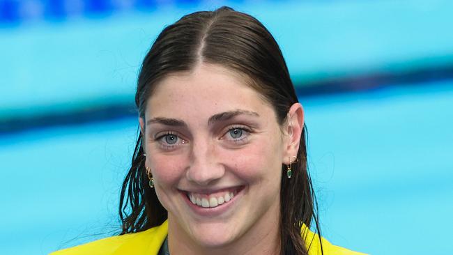 NCA. PARIS FRANCE 2024 OLYMPIC GAMES. August 4- Day 9Meg Harris wins Silver during the Final of the Womens 50m Freestyle at the Paris La Defense Arena.  Picture: Adam Head