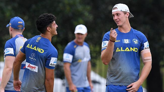 (L-R) Dylan Brown and new recruit Shaun Lane are expected to be key members of the 2019 roster. Picture: AAP Image/Dan Himbrechts