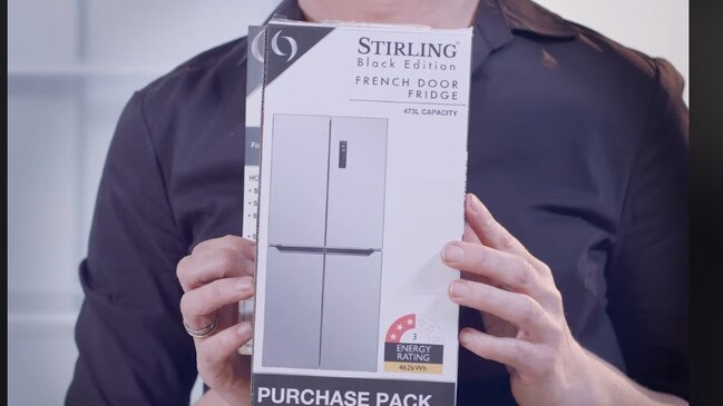 The Stirling French Door Fridge will set you back $999. Picture: Facebook/Aldi