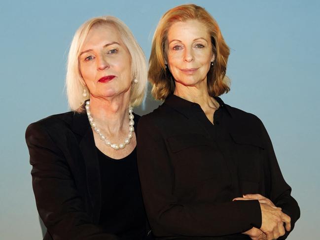 Catherine McGregor and actress Heather Mitchell. Picture: Renee Vaile