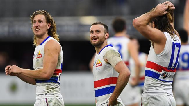 The Western Bulldogs will keep working during lockdown. Picture: Daniel Carson/AFL Photos via Getty Images