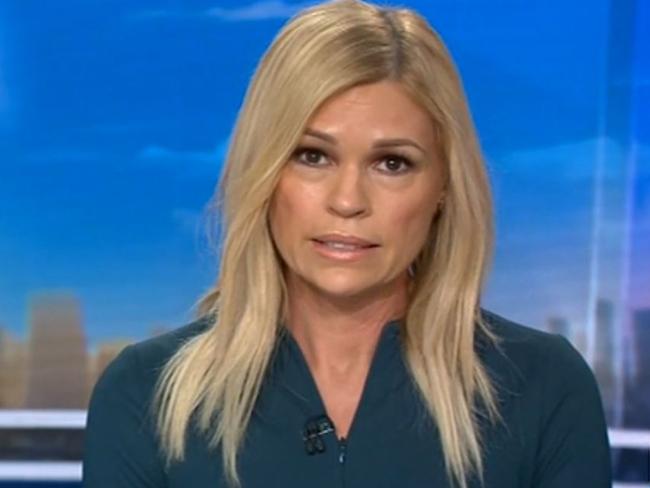 Sonia Kruger delivers her emotional statement on Channel Nine. Picture: Today Extra