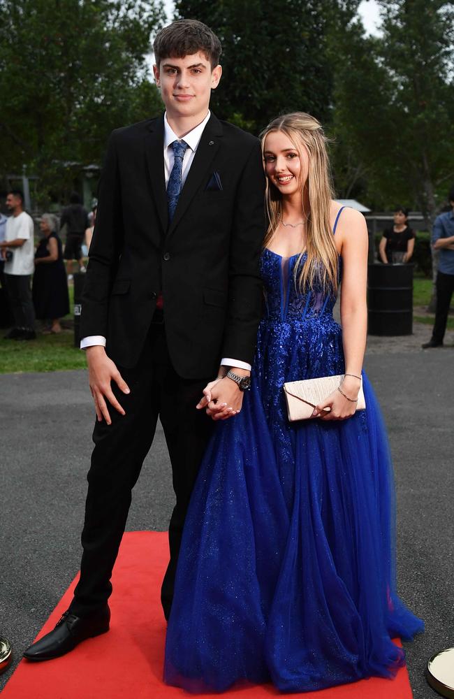 Jai Grabbe and Anna Lynch at Nambour State College School Formal. Picture: Patrick Woods.