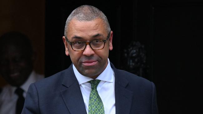 British Foreign Secretary James Cleverly. Picture: AFP