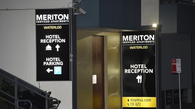 The Meriton Apartments on Crescent St, Waterloo. Picture: Gordon McComiskie