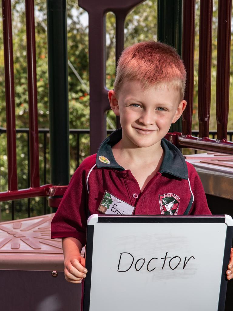 St Mary's Catholic College 2021 Prep student Ernie Jurd. Picture: Dominic Elsome