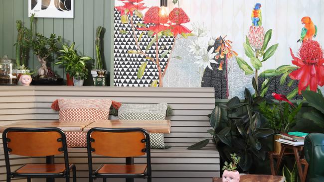The interior at Little Digs in Fortitude Valley. Picture: Tara Croser.