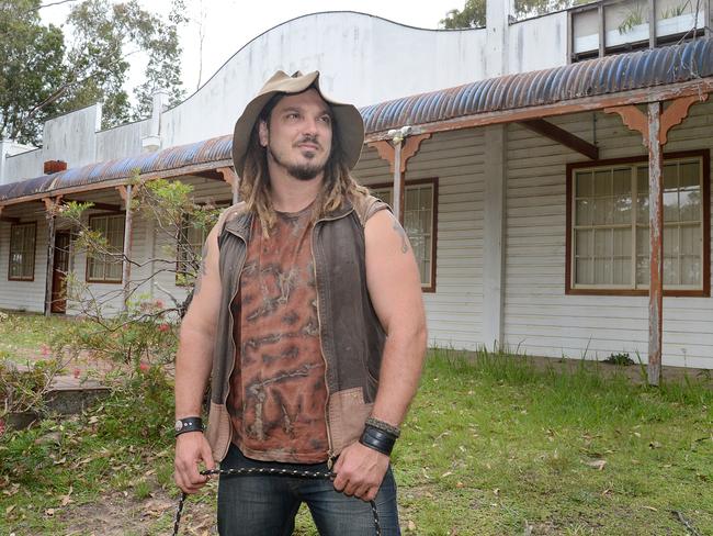 Old Sydney Town aficionado Jake Cassar at Old Sydney Town. Picture: Mark Scott