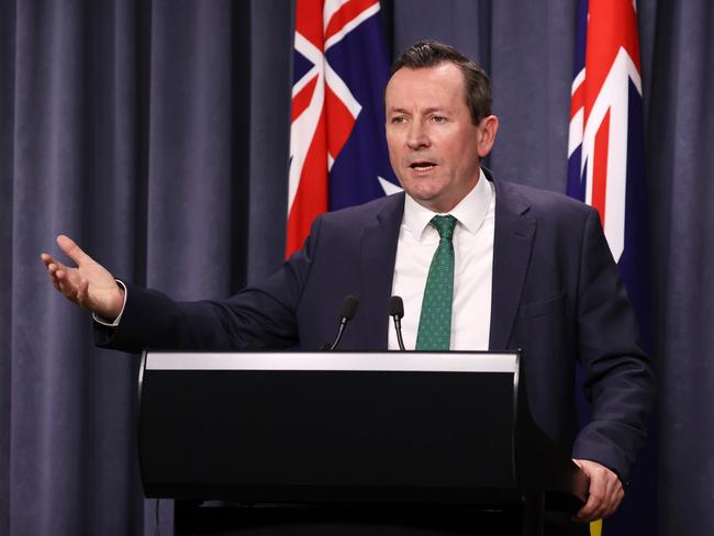 WA Premier Mark McGowan has delayed the state’s reopening. Picture: Jackson Flindell/The West Australian