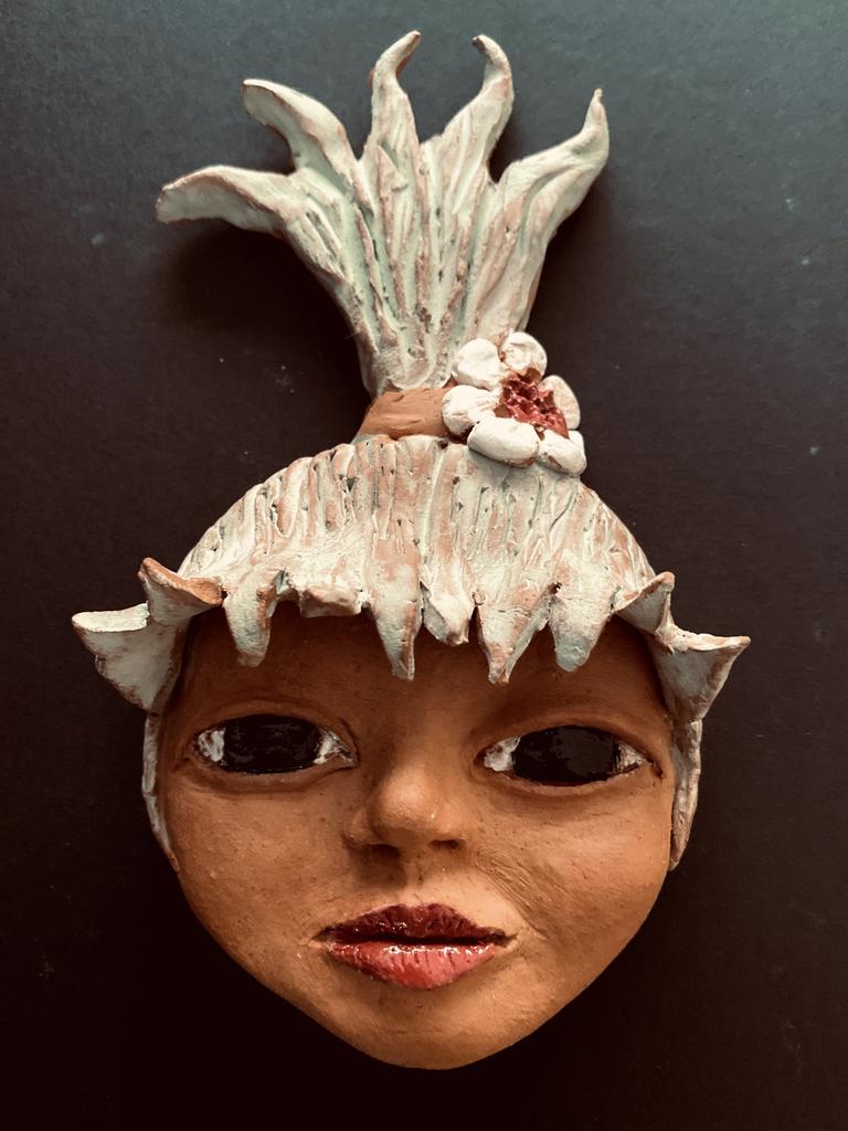 From the Shari's Imaginary Friends exhibition, ceramics, by Shari Russell. SALA Festival 2020.