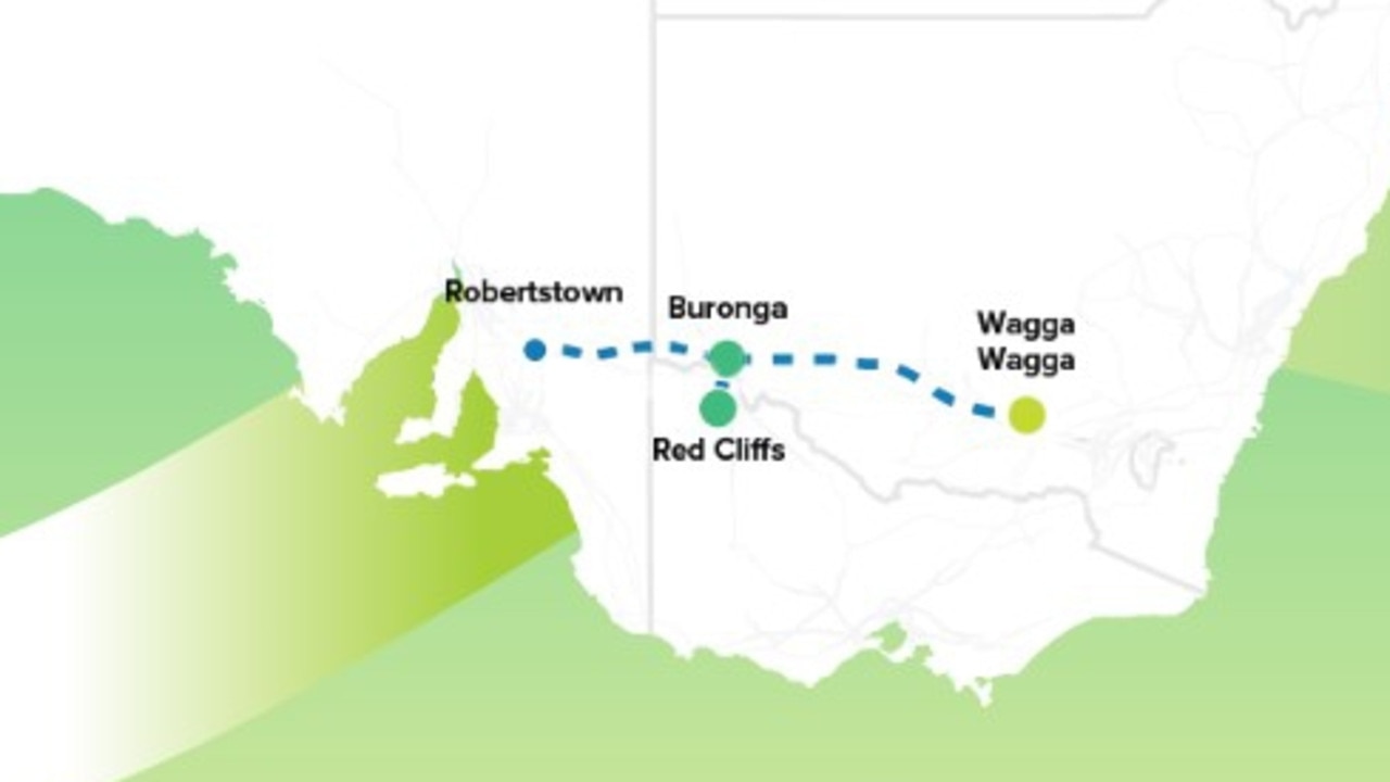 The Project EnergyConnect route map. Picture: Supplied