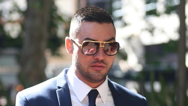 Selim Mehajer arrives at the central local court today .pic John Grainger