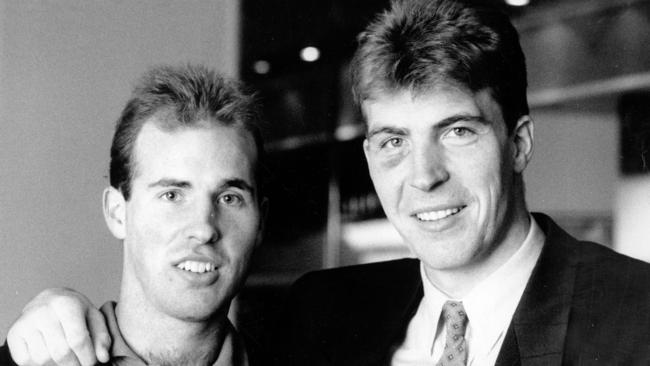 Brothers Brian and Jim Stynes in 1992.