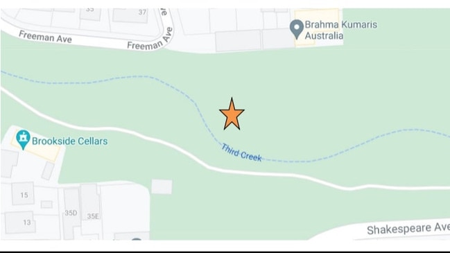 The track is located within The Gums Reserve by Third Creek. Picture: Campbelltown Council.