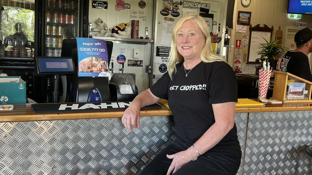 Get Chopped Pub owner Fiona Playle said the woman who won the prize frequents the pub “now and again”. Picture: Marcus de Blonk Smith