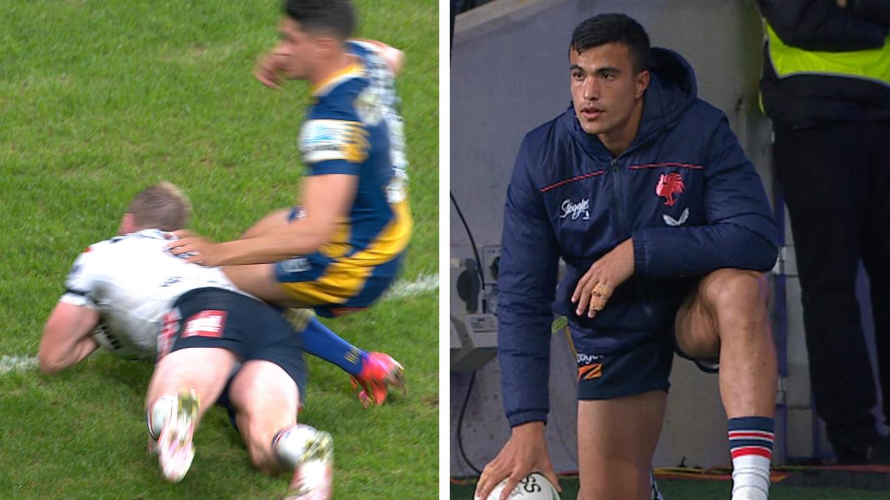 Dylan Brown's missed knees in the back cost 18th man Joseph Suaalii a debut.