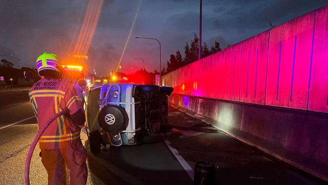 Emergency services were called to a crash in Banora Point on Thursday night. Picture: Fire and Rescue NSW Station 347 Kingscliff