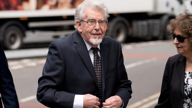 Rolf Harris arrives at Southwark Crown Court in London in 2017. Picture: AFP