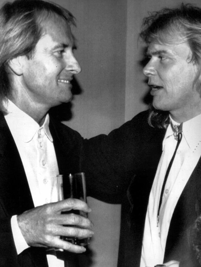Farnham and Wheatley at the Ivy, in Melbourne in 1990. Photo: News Corp.