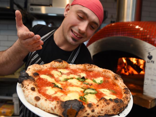 Little Michael's Pizzeria is one of only seven pizza venues in Melbourne with an AVPN accreditation from Naples. Picture: Josie Hayden