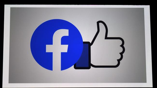 Facebook could be used to track the spread of infections. Picture: AFP.