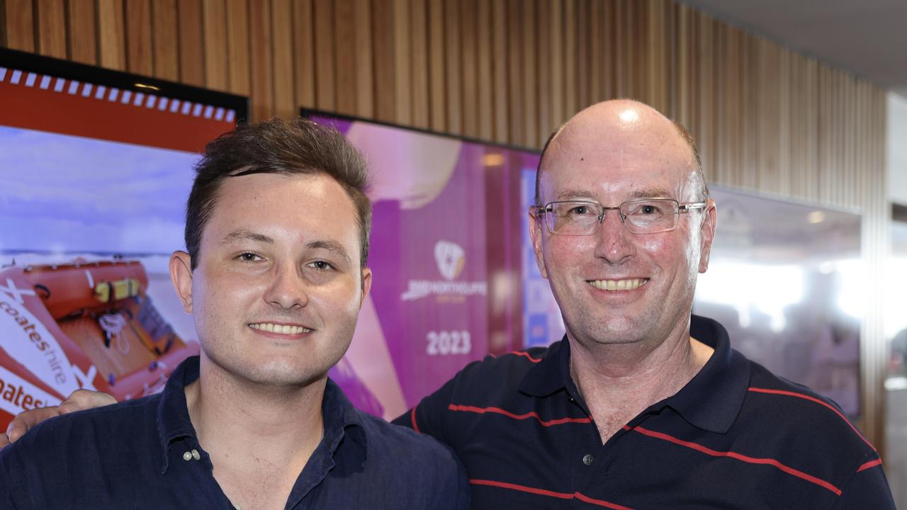 Alex Taylor and Paul Taylor at the 39th Annual BMD Northcliffe Sportsmans Luncheon 2024. Picture: Portia Large