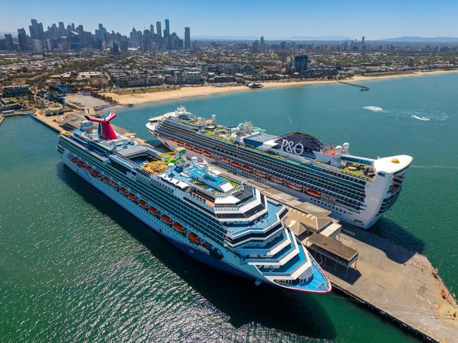 Tourism bosses have sounded the alarm on the health of Victoria’s cruise industry. Picture: Carnival