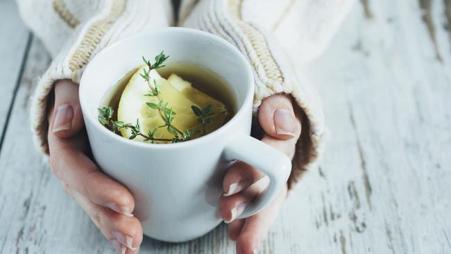 It’s best to stick to water or green and black tea, as sugary drinks cause a significant dip in blood sugar leaving you feeling much hungrier by the end of the day. Picture: istock.