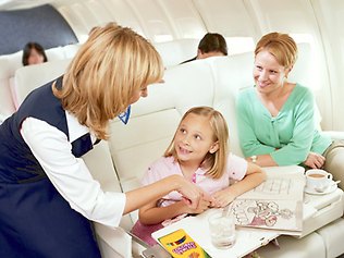 kid on plane