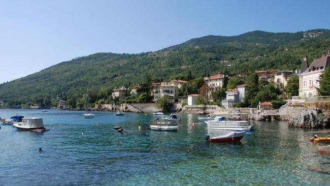 Lovran on the Istrian coast in Croatia.