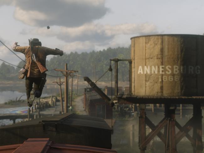 The game’s attention to detail borders on obsessive. Picture: Screengrab from Red Dead Redemption 2