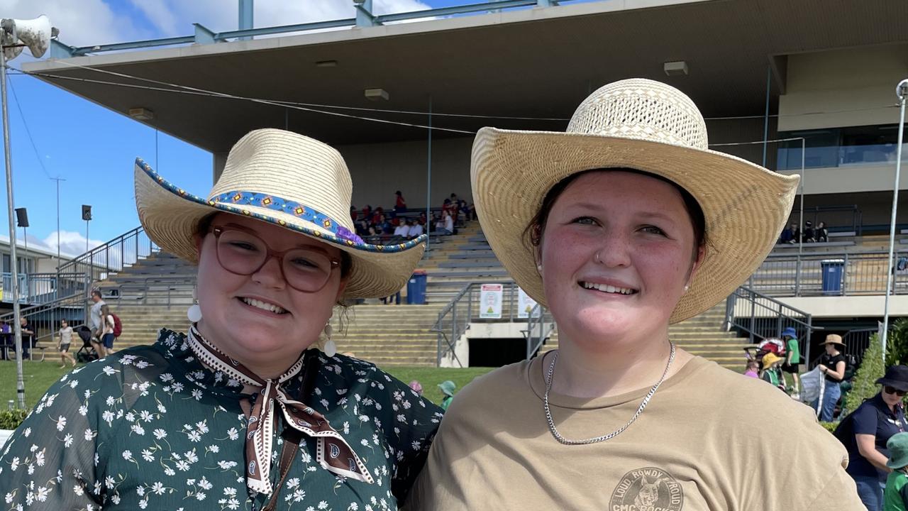 L-R: Lily Searl and Skye Hyland at the Gympie Show 2025.