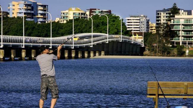 Forster CBD as seen from across the bridge at Tuncurry on the NSW Mid-North Coast.