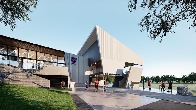 The new sports centre at Saint Ignatius' College will cost between $20m and $25m to construct. Images: supplied